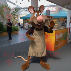 Bruin Ratatouille mascotte...