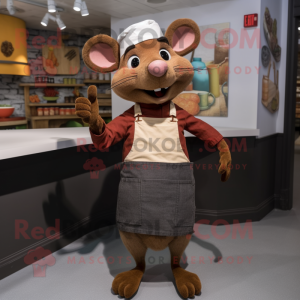 Bruin Ratatouille mascotte...