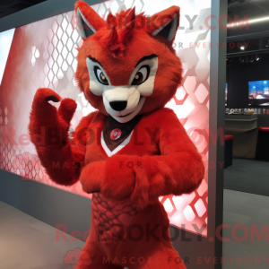 Mascot character of a Red...