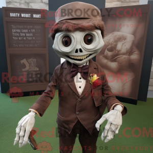 Mascot character of a Brown...