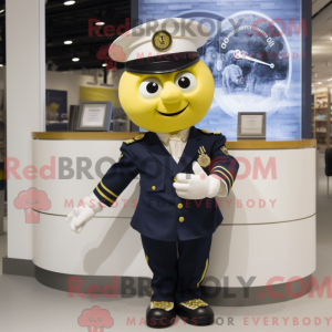 Mascot character of a Navy...