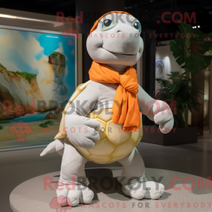 Mascot character of a White...
