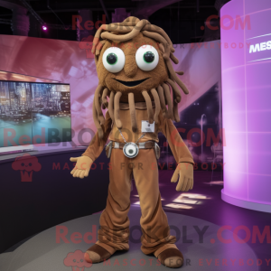 Mascot character of a Brown...