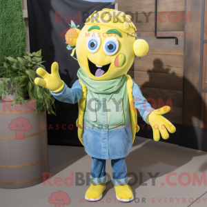 Personagem de máscara de...