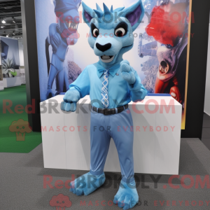 Postava maskota Sky Blue...