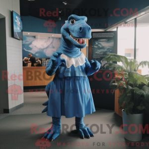 Postava maskota Blue T Rex...