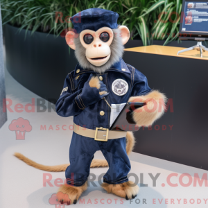 Mascot character of a Navy...