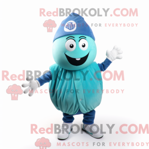 Mascot character of a Cyan...