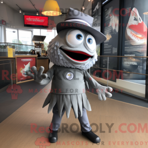 Mascot character of a Gray...