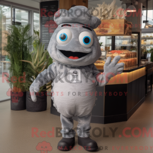 Mascot character of a Gray...