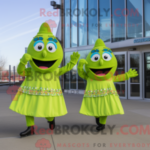 Mascot character of a Lime...