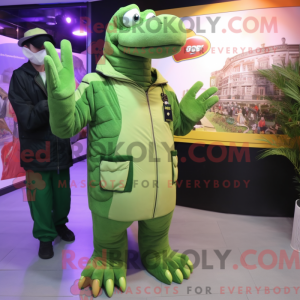 Mascot character of a Green...