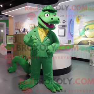 Mascot character of a Green...