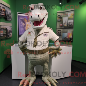 Maskottchen eines silbernen...