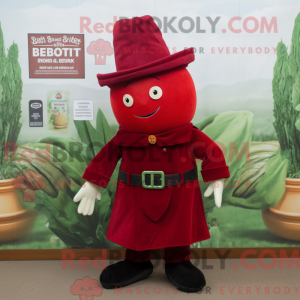 Maskot postava červené řepy...