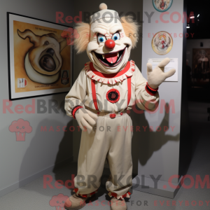 Mascot character of a Beige...