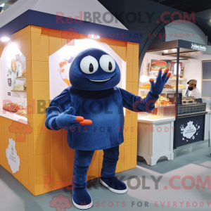 Mascot character of a Navy...
