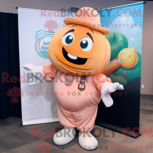 Mascot character of a Peach...