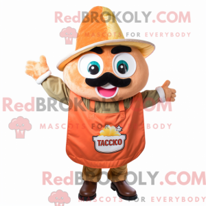 Mascot character of a Peach...