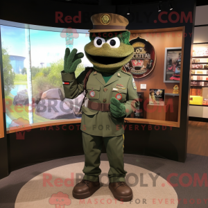 Mascot character of a Brown...