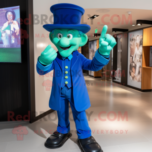 Blue Leprechaun mascotte...