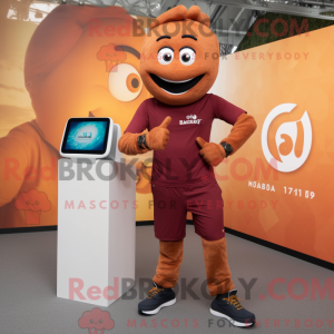 Mascot character of a Brown...