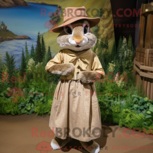 Maskottchen eines braunen...