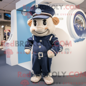 Mascot character of a Navy...