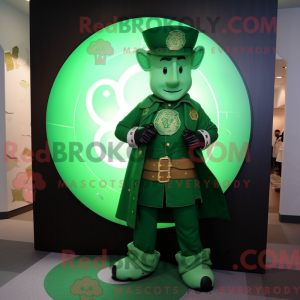 Mascot character of a Green...