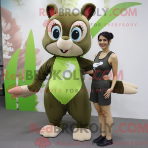 Mascot character of a Olive...