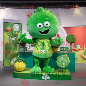 Mascot character of a Green...