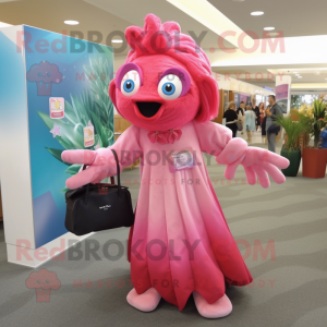 Postava maskota Pink Betta...
