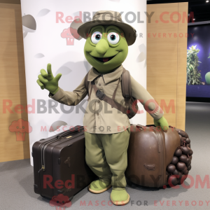 Mascot character of a Olive...