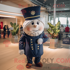Maskotkarakter af en Navy...
