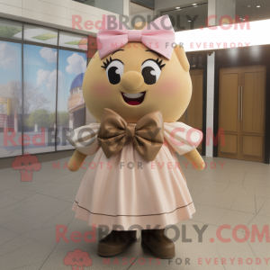 Mascot character of a Tan...