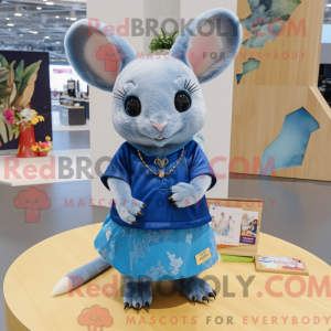 Mascot character of a Blue...