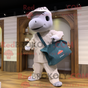 Mascot character of a White...