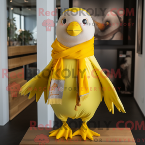 Maskottchen einer gelben...