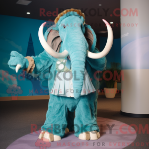 Mascot character of a Cyan...