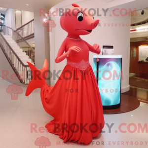 Mascot character of a Red...
