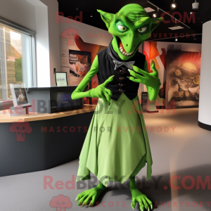 Mascot character of a Green...