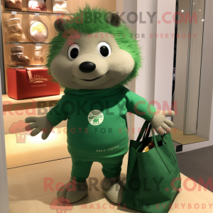 Mascot character of a Green...