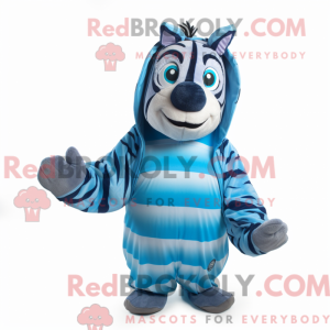 Mascot character of a Blue...