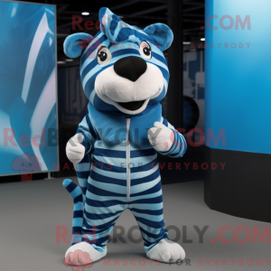 Mascot character of a Blue...