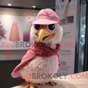 Maskottchen einer rosa...