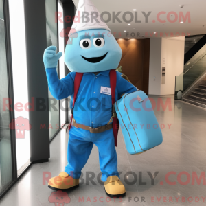 Mascot character of a Blue...