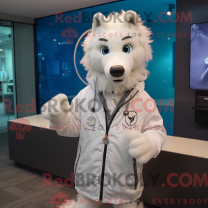 Mascot character of a White...