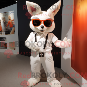 Mascot character of a White...