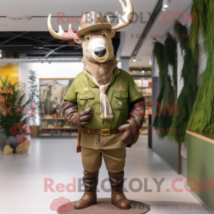 Mascot character of a Olive...
