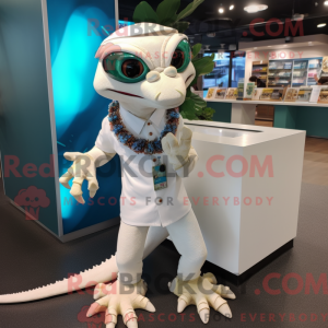 Mascot character of a White...